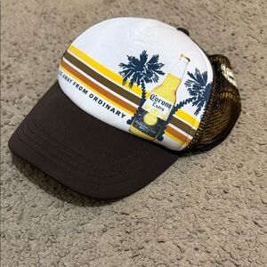 Corona Extra Trucker Hat with Palm Tree Design